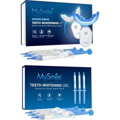 Mysmile Advanced Teeth Whitening Kit With Gel Refill Pack In Blue
