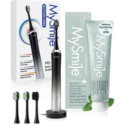 Mysmile Button-free Sonic Toothbrush & Nano-hydroxyapatite Toothpaste Bundle In Multi