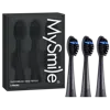 Mysmile Dy156 Electric Toothbrush Replacement Heads - Black In Black