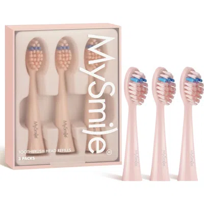 Mysmile Dy156 Electric Toothbrush Replacement Heads In Pink