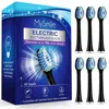Mysmile Elite Sonic Toothbrush Replacement Heads (6 Pack) - Black In Black
