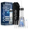 Mysmile Lp221 Cordless Professional Water Flosser With Uvc Sterilizable - White In White