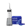 Mysmile Lp221 Cordless Uvc Sterilizable Water Flosser With Mouthwash Pods Bundle - White In White