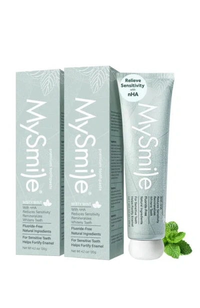 Mysmile Nano-hydroxyapatite Toothpaste For Sensitive Teeth In Green