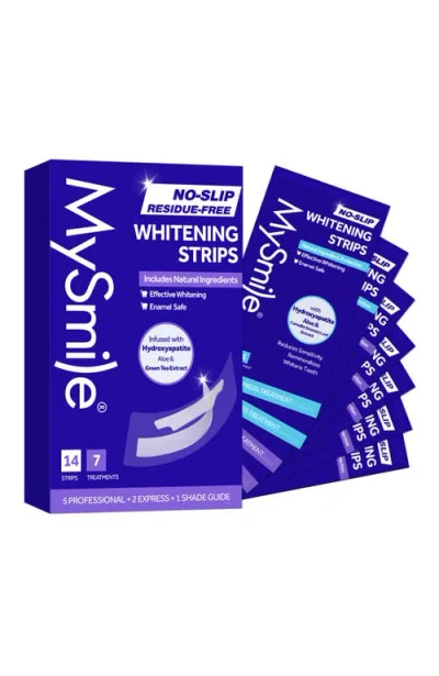 Mysmile Non-slip Teeth Whitening Strips With Natural Ingredients In Blue