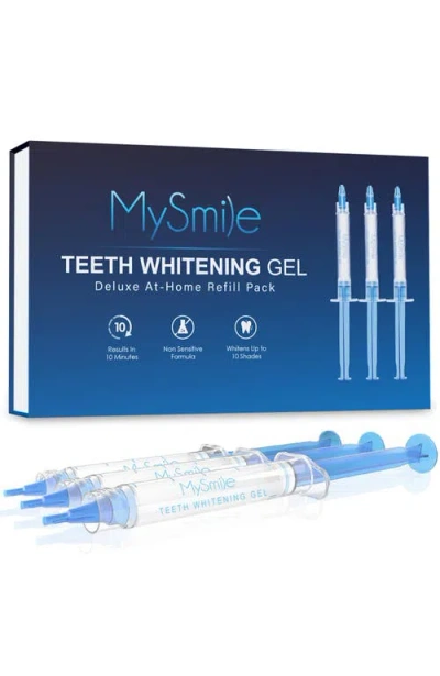 Mysmile Teeth Whitening Gel Refill Pack, 3 Non-sensitive Teeth Whitening Gel In Transparent
