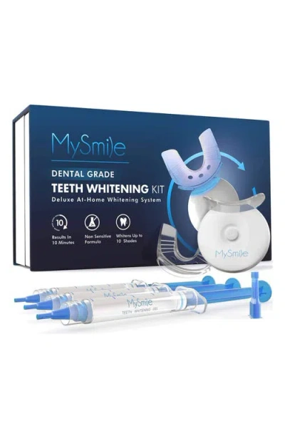 Mysmile Teeth Whitening Kit With 5 Led Light, 18% Cp Gel In Blue