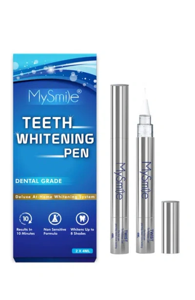 Mysmile Teeth Whitening Pen Kit 14 Treatments In Silver
