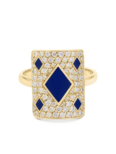Mysteryjoy 18k Yellow Gold Honneur Diamond Ring