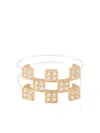 Mysteryjoy 18k Yellow Gold Illusion Diamond Ring In Gold
