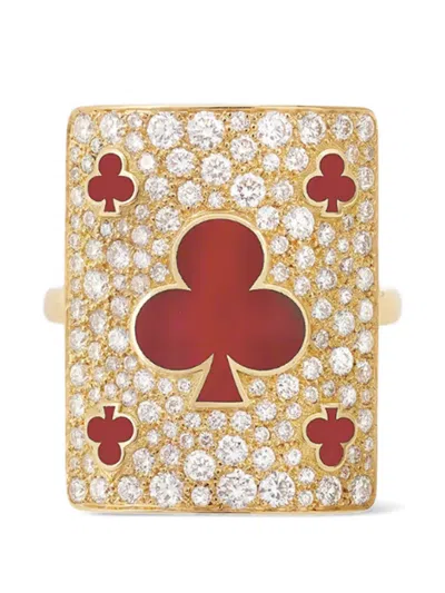 Mysteryjoy Giant Harminie Diamond Ring In Green