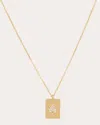 Mysteryjoy Women's Justice 18k Gold And Lab-grown Diamond Pendant Necklace In Gold