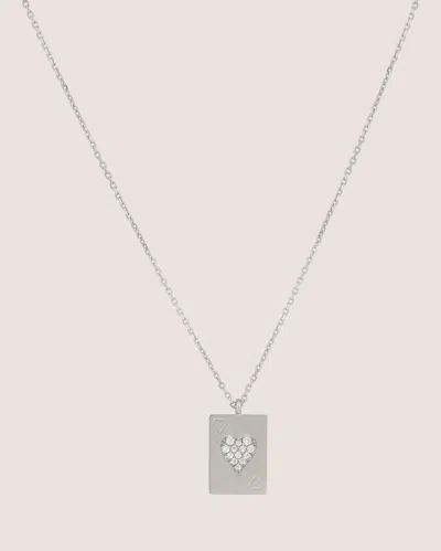 Mysteryjoy Women's 18k White Gold Âme Charms Pendant Necklace 18k Gold In Silver