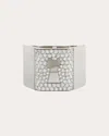 Mysteryjoy Women's Protection 18k Gold And Lab-grown Diamond Ring In Silver