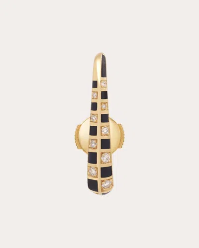 Mysteryjoy Women's Illusion 18k Gold Lacquer And Lab-grown Diamond Single Earring