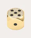 Mysteryjoy Women's Hasard 18k Gold Lacquer And Lab-grown Diamond Ring In Gold