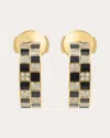 Mysteryjoy Women's Illusion 18k Gold Lacquer And Lab-grown Diamond Earrings In Gold