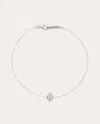 Mysteryjoy Women's Justice 18k Gold And Lab-grown Diamond Bracelet In Silver