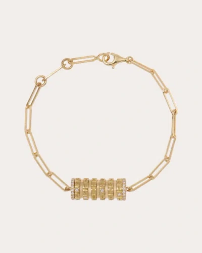 Mysteryjoy Women's Small Secret Pavé Bracelet In Gold