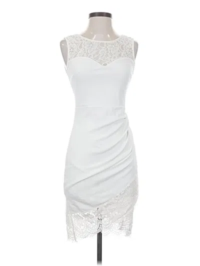 Pre-owned Mystic Cocktail Dress In White