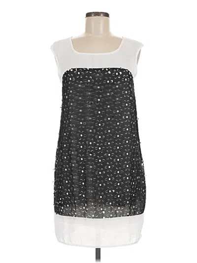 Pre-owned Mystic Sleeveless Top Silver Strapless Neckline Tops