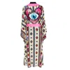 Mystique Boho Pink Navajo Kimono Evil Eye Neon Pink Long In Pink
