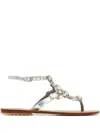 Mystique Crystal-embellished Thong Sandals In Multi