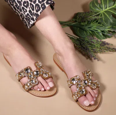 Mystique Crystal Slide In Gold