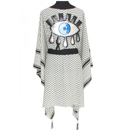 Mystique Desert Tribe Midi Kimono Evil Eye Black In Multi