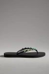 Mystique Embellished Thong Sandals In Black