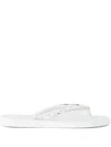 Mystique Eureka Crystal-embellished Flip-flops In White