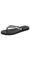 Mystique Flip Flops Black/clear In Black/clear