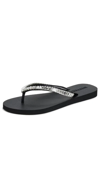 Mystique Flip Flops Black/clear