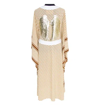 Mystique Hippie Chic Kimono In Neutral