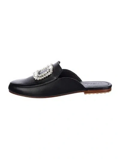 Pre-owned Mystique Leather Mules In Multi