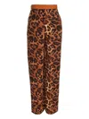 Mystique Leopard-print Slit Trousers In Animal Print