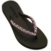 Mystique Palo Alto Sandal In Black / Blue Pink In Multi