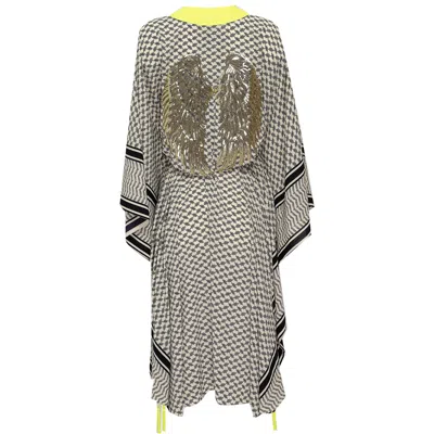 Mystique Silk Tunic Beach Cover Up In Multi
