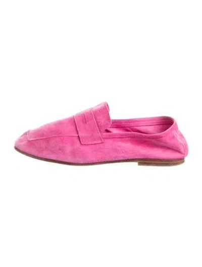 Pre-owned Mystique Suede Loafers In Pink