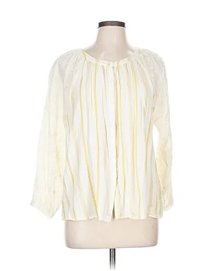 Pre-owned Mystree 3/4 Sleeve Blouse In White