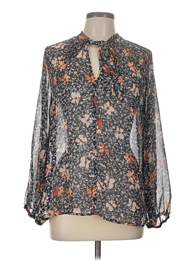 Pre-owned Mystree 3/4 Sleeve Henley Shirt In Gray