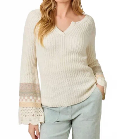Mystree Astray Henley Top In Ivory