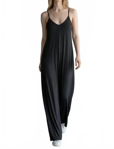 Mystree Cami Baggy Jumpsuit In Black