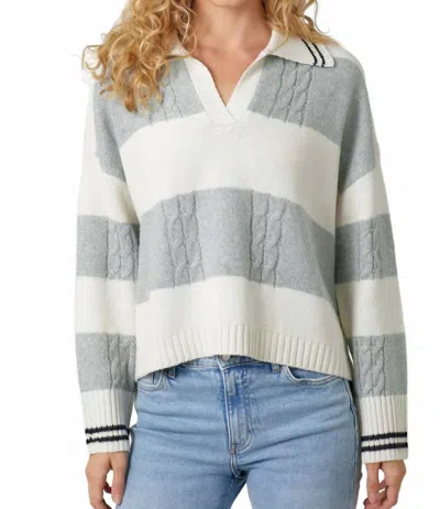 Mystree Campus Sweater In Grey In Gray