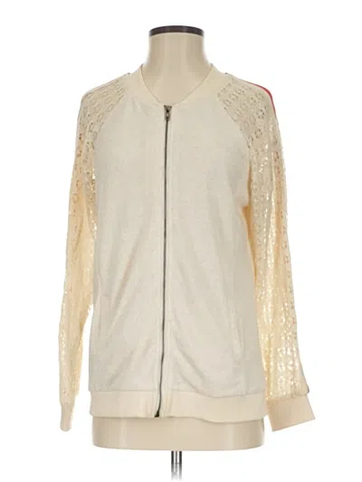 Pre-owned Mystree Cardigan Sweater In White