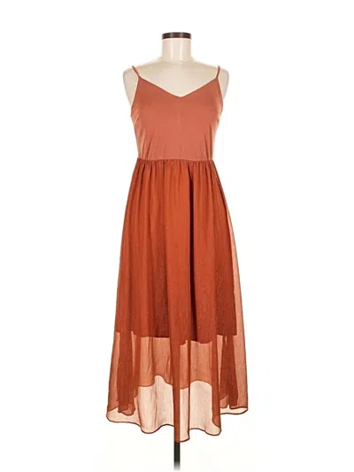 Pre-owned Mystree Casual Dress In Brown