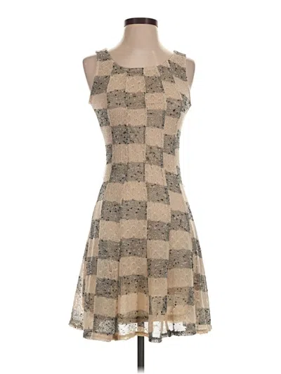 Pre-owned Mystree Casual Dress In Tan