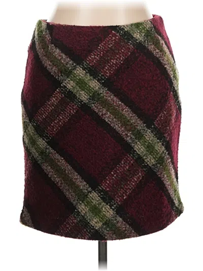 Pre-owned Mystree Casual Skirt In Burgundy
