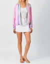 Mystree Cotton Candy Bomber Jacket In Pink Multi In Pink