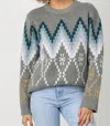 Mystree Finn Sweater In Grey In Gray